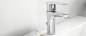 Preview: Badmöbel-Set Lux 1 NEW Grau Hochglanz/Weiß KERAMIK Waschbecken Badezimmer Led Beleuchtung Badezimmermöbel Keramikbecken