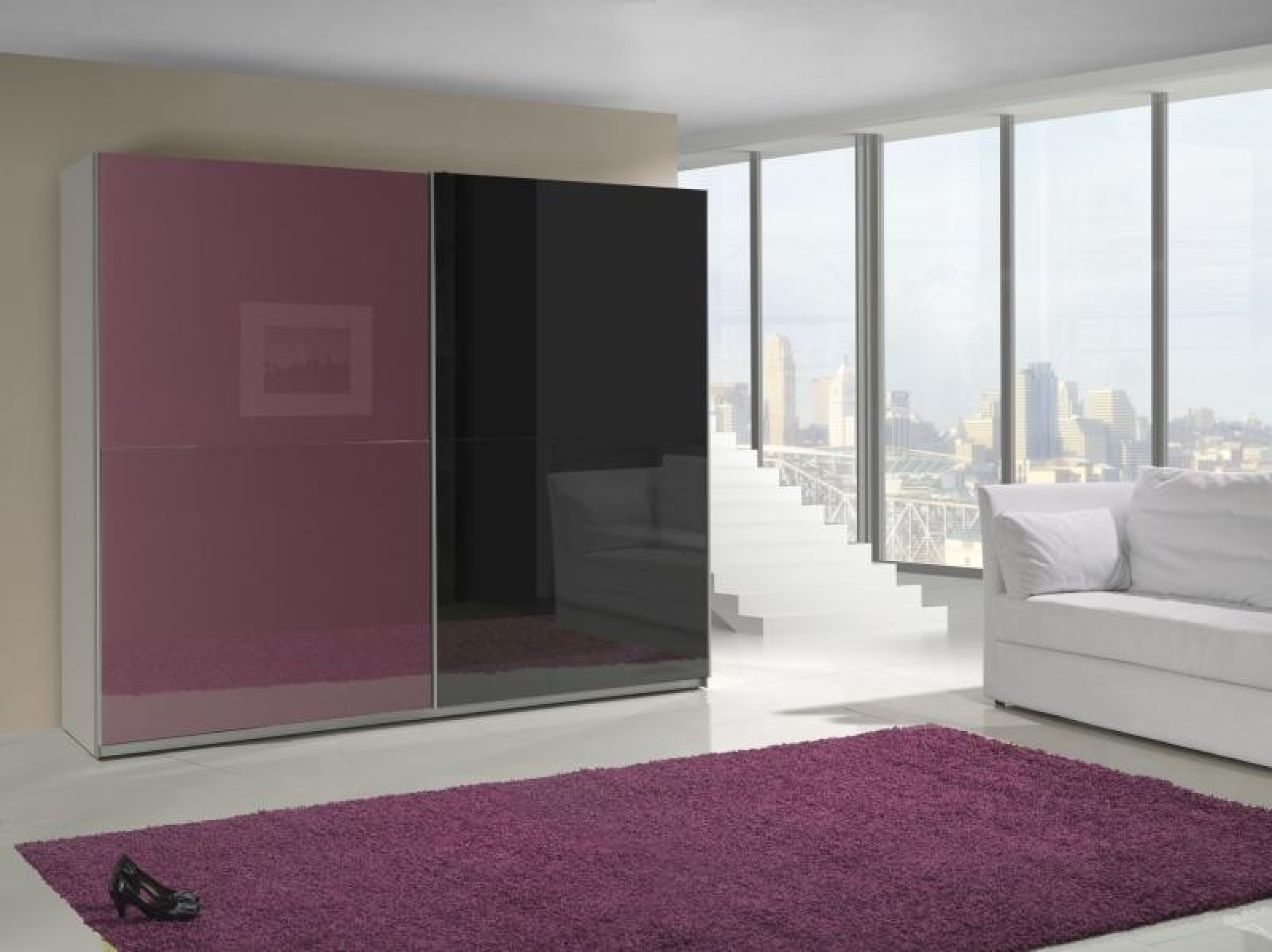 KAUFEXPERT - Schwebetürenschrank 244 cm Prestige 8 Violett Schwarz ... Kleiderschrank schiebetüren schwarz
Kleiderschrank schiebetüren schwarz
KAUFEXPERT - Schwebetürenschrank 244 cm Prestige 8 Violett Schwarz ...