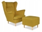 Preview: Ohrensessel TW1065 mit Hocker Wohnzimmersessel
