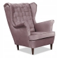 Preview: Ohrensessel CAROL Monolith 62  Wohnzimmersessel  Sessel Lila ohne Hocker