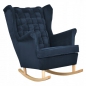 Preview: Schaukelsessel CAROL Trinity 31 Ohrensessel Wohnzimmersessel Blau