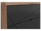 Preview: Lowboard Forn 156cm Schwarz Matt/Eiche Delano TV Möbel Design Board HiFi Tisch Modern  Schrank Möbel