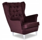 Preview: Ohrensessel GAJA Monolith 69 Wohnzimmersessel  Sessel ohne Hocker bordeauxrot weinrot