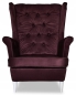 Preview: Ohrensessel GAJA Monolith 69 Wohnzimmersessel  Sessel ohne Hocker bordeauxrot weinrot