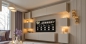 Preview: Wohnwand Swirl KASCHMIR 249 cm Mediawand Medienwand Design Modern Led Beleuchtung Hängewand Hängeschrank TV Wand