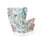 Preview: Ohrensessel M 115 mit Hocker Wohnzimmersessel  Blumenmuster
