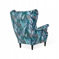 Preview: Ohrensessel M 116  Wohnzimmersessel  Blumenmuster
