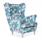 Preview: Ohrensessel M 118 Wohnzimmersessel  Blumenmuster