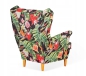 Preview: Ohrensessel M 133 Wohnzimmersessel Sessel  Blumenmuster Tropenblumen