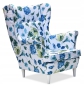 Preview: Ohrensessel M 67 Wohnzimmersessel  Blumenmuster