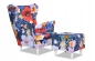 Preview: Ohrensessel M 70 mit Hocker Wohnzimmersessel  Blumenmuster