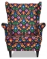 Preview: Ohrensessel M 77 Wohnzimmersessel  Blumenmuster
