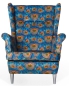 Preview: Ohrensessel PAVONE 2 Wohnzimmersessel  Animal