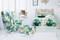 Preview: Ohrensessel POLY 1 mit Hocker Wohnzimmersessel Sessel Blumen Blumenmuster