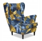 Preview: Ohrensessel POLY 2 Wohnzimmersessel Sessel Blumen Blumenmuster