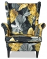 Preview: Ohrensessel Poly 3 Wohnzimmersessel  Blumenmuster