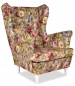 Preview: Ohrensessel ROSE 02 Wohnzimmersessel  Blumenmuster Romantisch