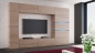 Preview: Wohnwand Shadow Sonoma Eiche 285 cm Mediawand Anbauwand Medienwand Design Modern Led Beleuchtung Stehend TV Wand