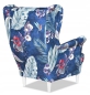 Preview: Ohrensessel SPRING 2  Wohnzimmersessel  Blumenmuster