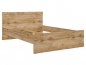 Preview: Bett Zele 140 cm Ehebett Holzoptik Holzbett Kinderbett Jugendbett Doppelbett