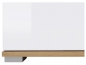 Mobile Preview: Highboard Zele Sideboard 104 cm Weiß Hochglanz/ Wotan Eiche Modern Design Anrichte