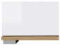 Preview: Highboard Zele Sideboard 104 cm Weiß Hochglanz/ Wotan Eiche Modern Design Anrichte