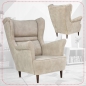 Preview: Ohrensessel Zoja Aura 02 Sessel Wohnzimmersessel Beige