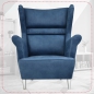 Preview: Ohrensessel Zoja Aura 17 Sessel Wohnzimmersessel Blau