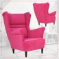 Mobile Preview: Ohrensessel Zoja Trinity 10 Sessel Wohnzimmersessel Rosa Pink Fuchsia
