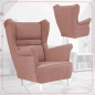 Preview: Ohrensessel Zoja Trinity 23 Sessel Wohnzimmersessel Rosa