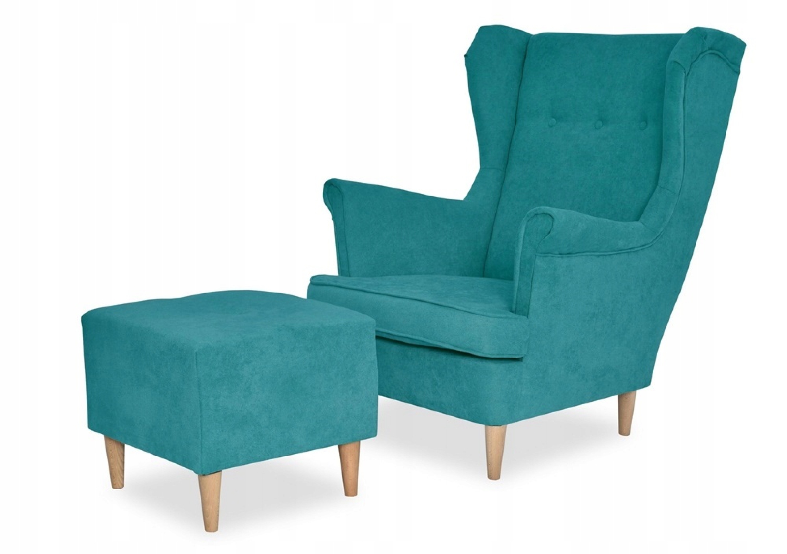 Ohrensessel EN17 mit Hocker Wohnzimmersessel