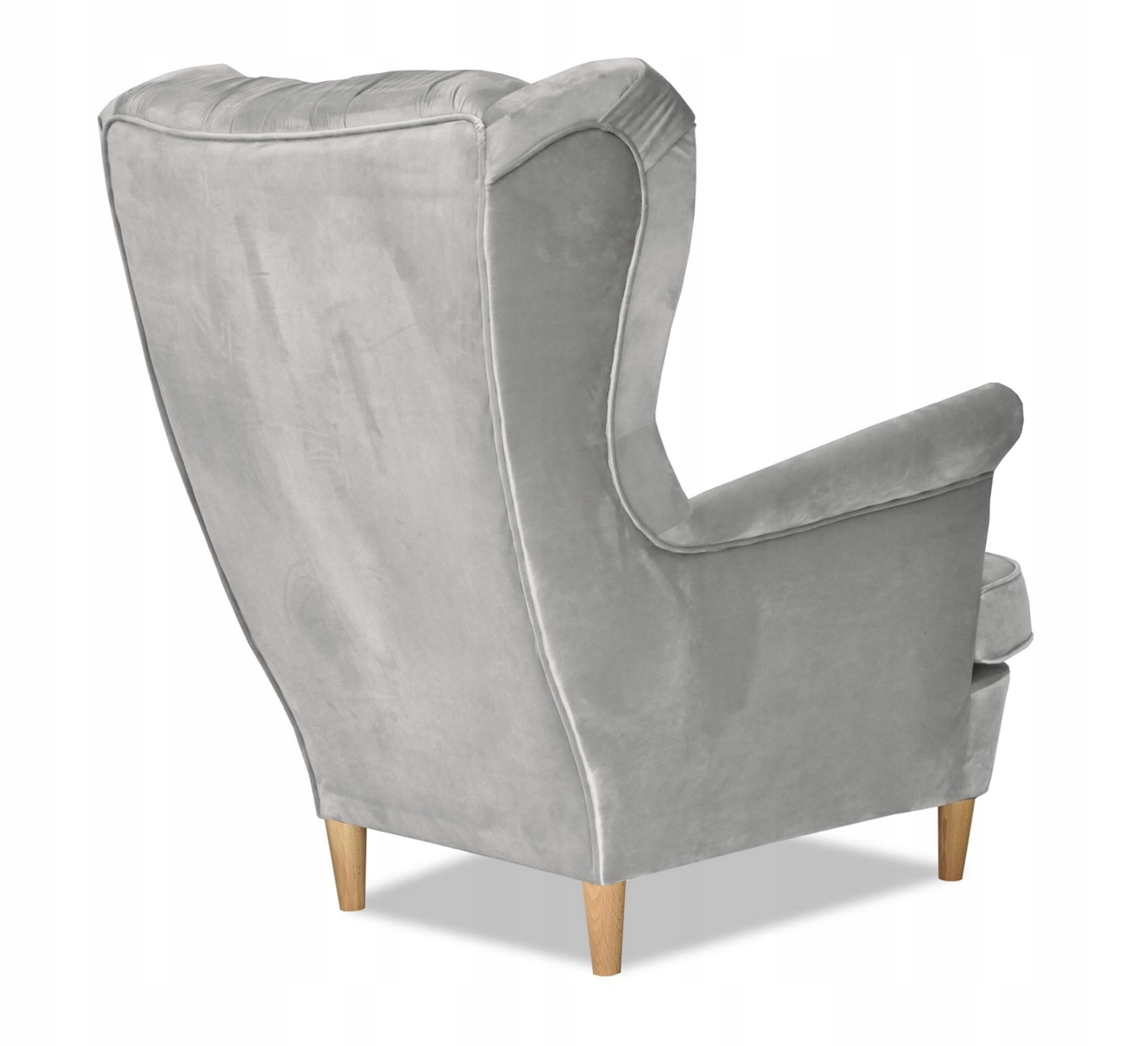 Ohrensessel GAJA Royal 26 mit Hocker Hellgrau Wohnzimmersessel
