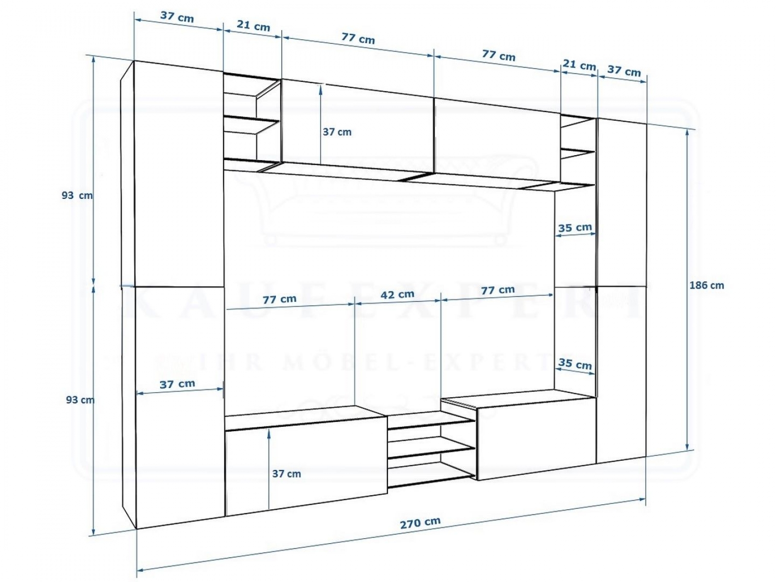 Wohnwand Kino Aubergine Hochglanz/ Schwarz Mediawand Medienwand Design Modern Led Beleuchtung MDF Hochglanz Hängewand Hängeschrank TV Wand