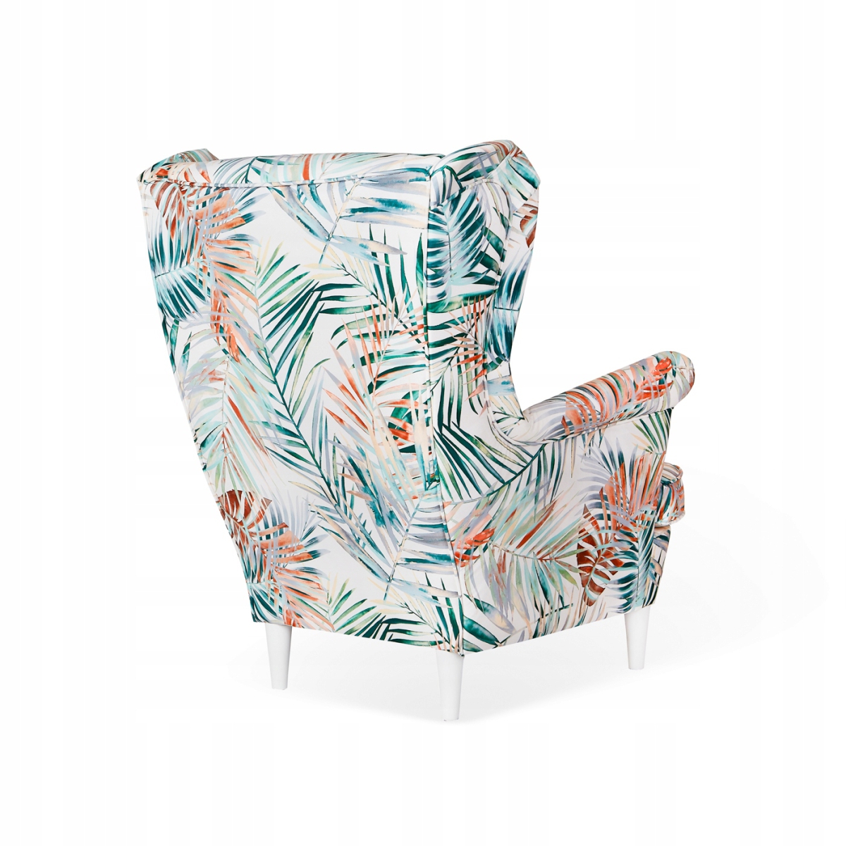Ohrensessel M 115 mit Hocker Wohnzimmersessel  Blumenmuster