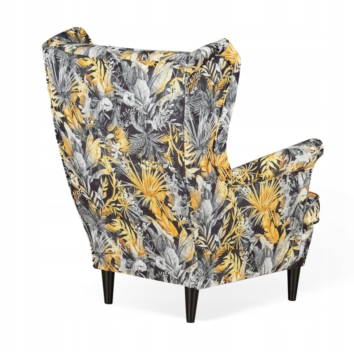 Ohrensessel M 132 mit Hocker Wohnzimmersessel Blumenmuster