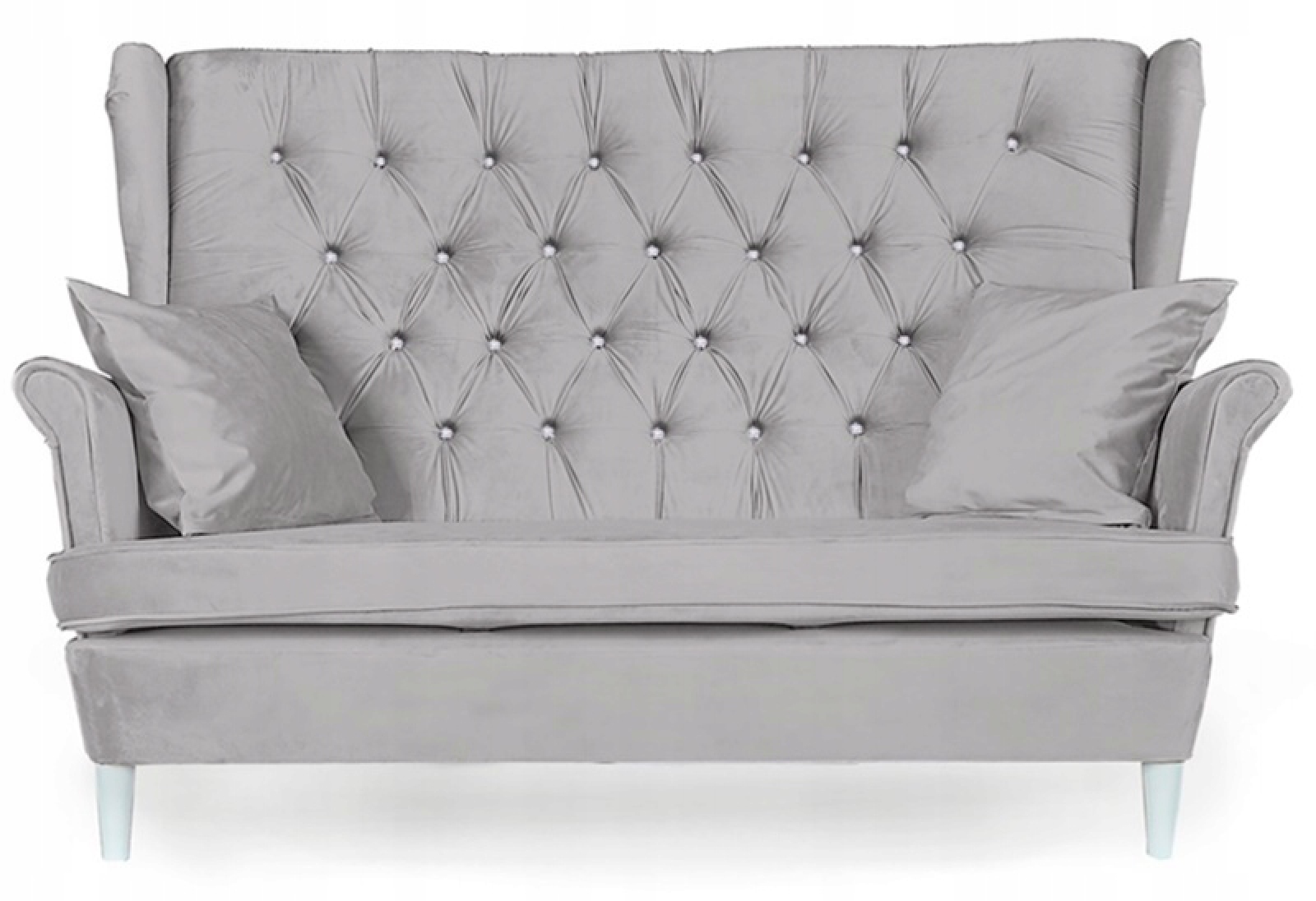 2-Sitzer-Sofa Gaja Royal 26 Velours Grau
