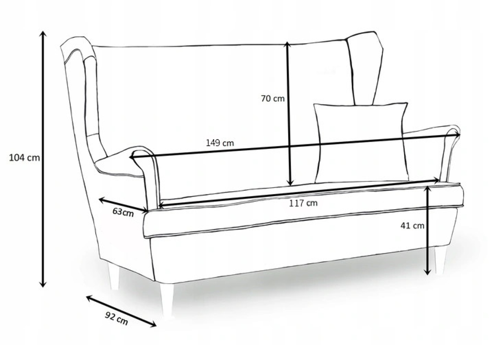 2-Sitzer-Sofa Gaja Royal 26 Velours Grau