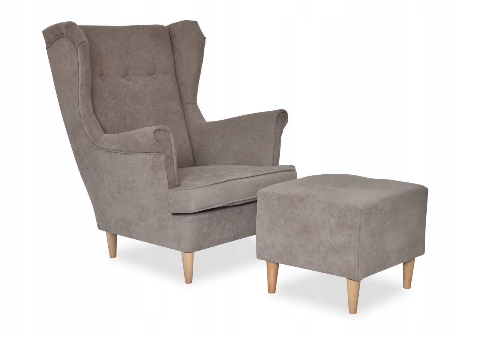 Ohrensessel EN03 mit Hocker Wohnzimmersessel