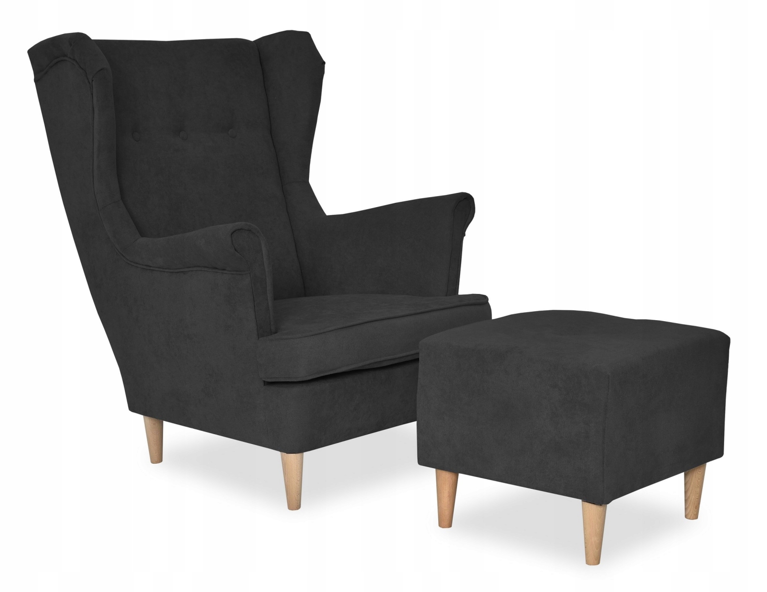 Ohrensessel EN25 mit Hocker Wohnzimmersessel