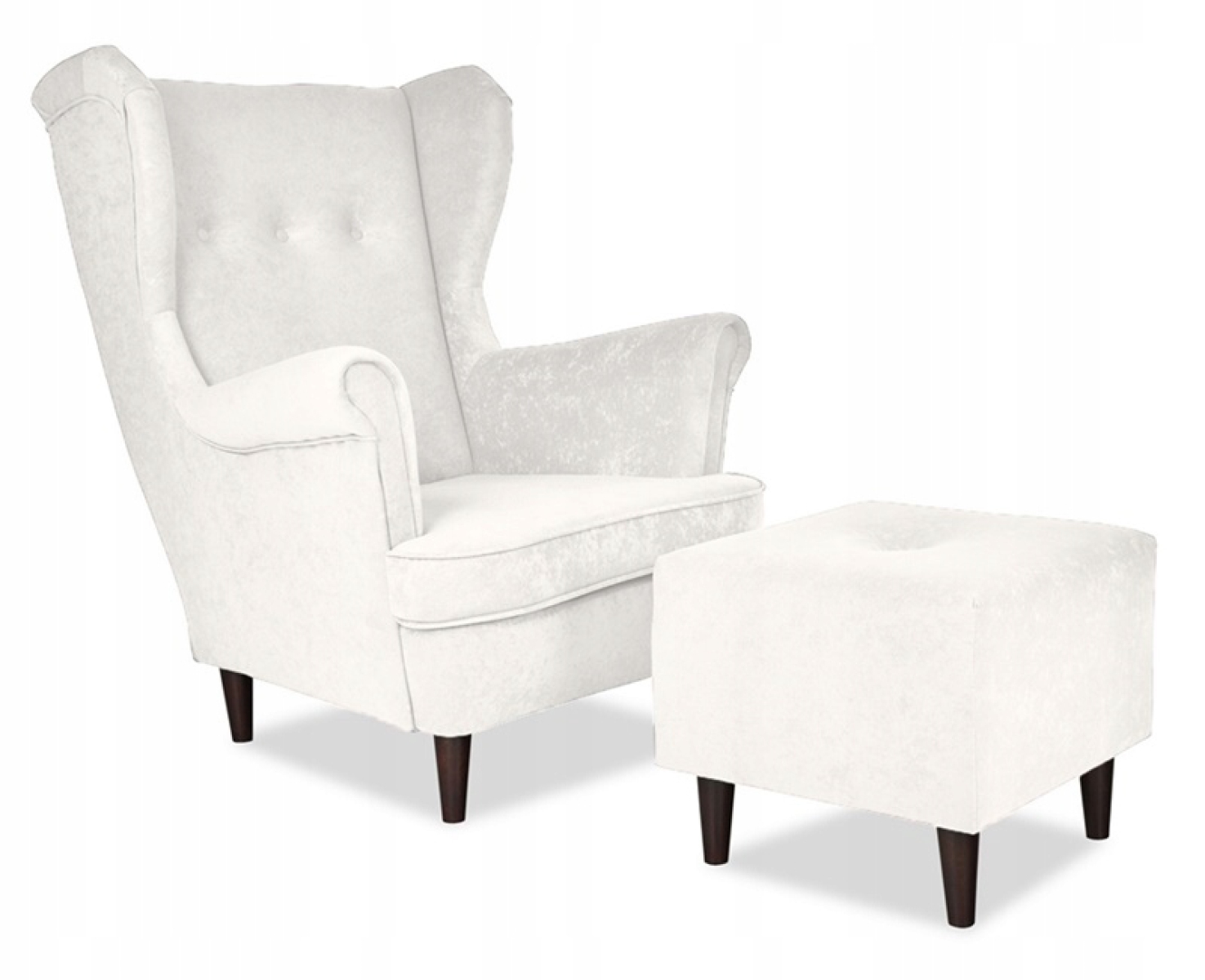 Ohrensessel MKR31 mit Hocker Wohnzimmersessel