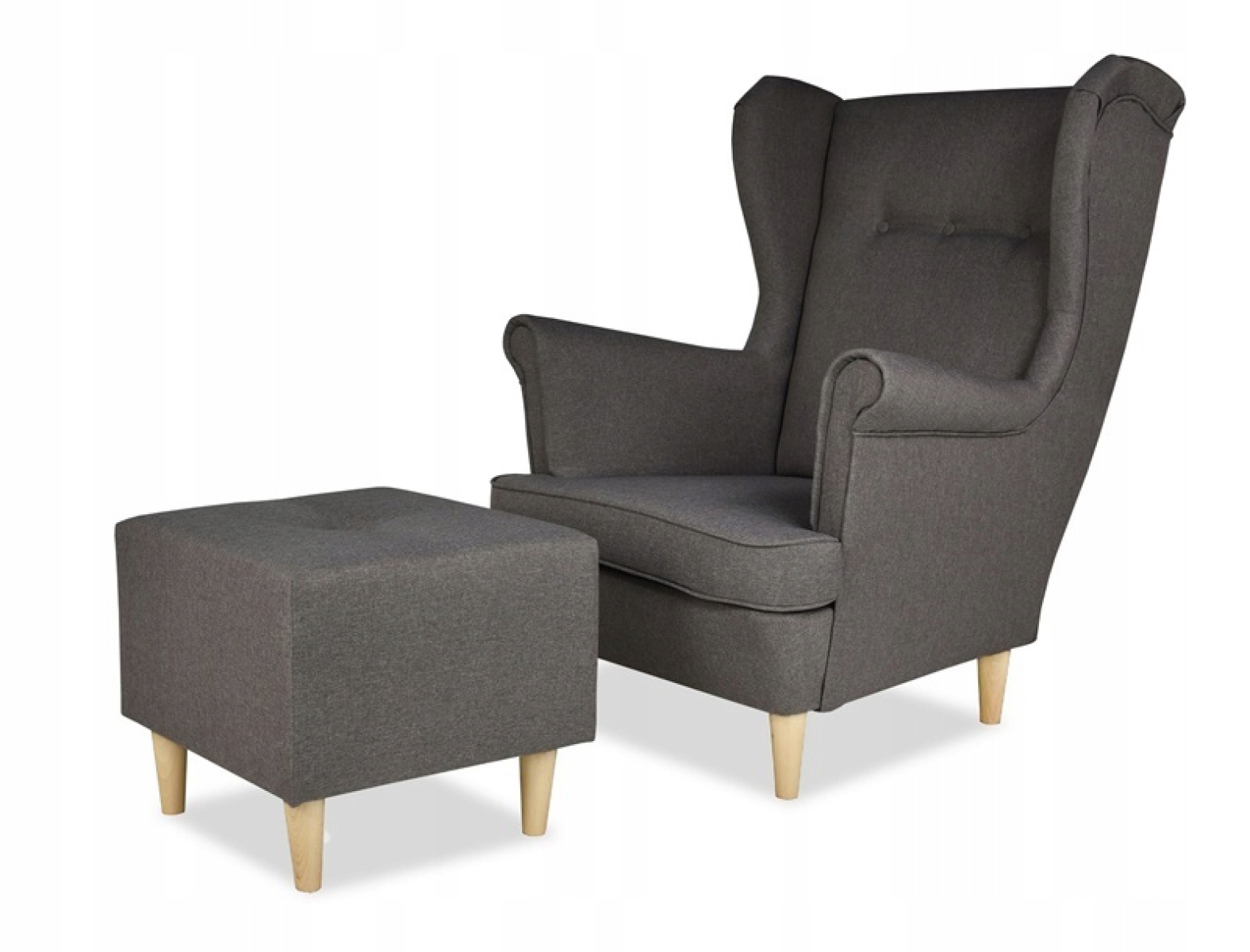 Ohrensessel SW05 mit Hocker Wohnzimmersessel