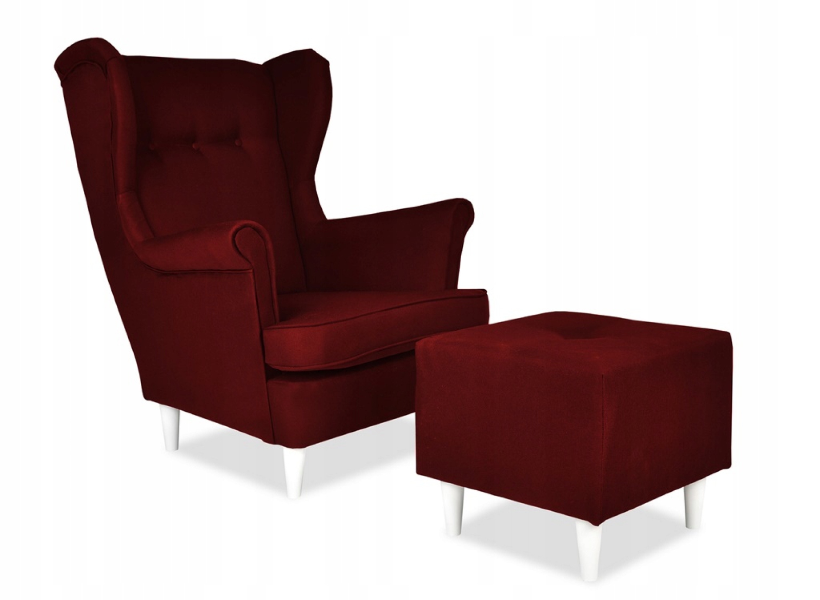 Ohrensessel SW09 mit Hocker Wohnzimmersessel