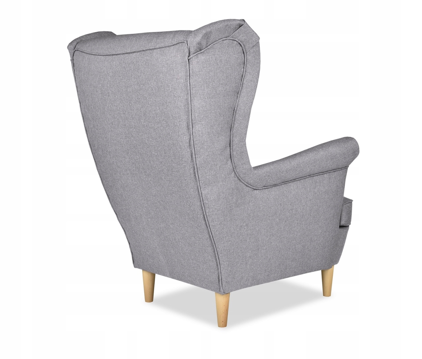 Ohrensessel ARI SW 21 mit Hocker Wohnzimmersessel Sessel Grau