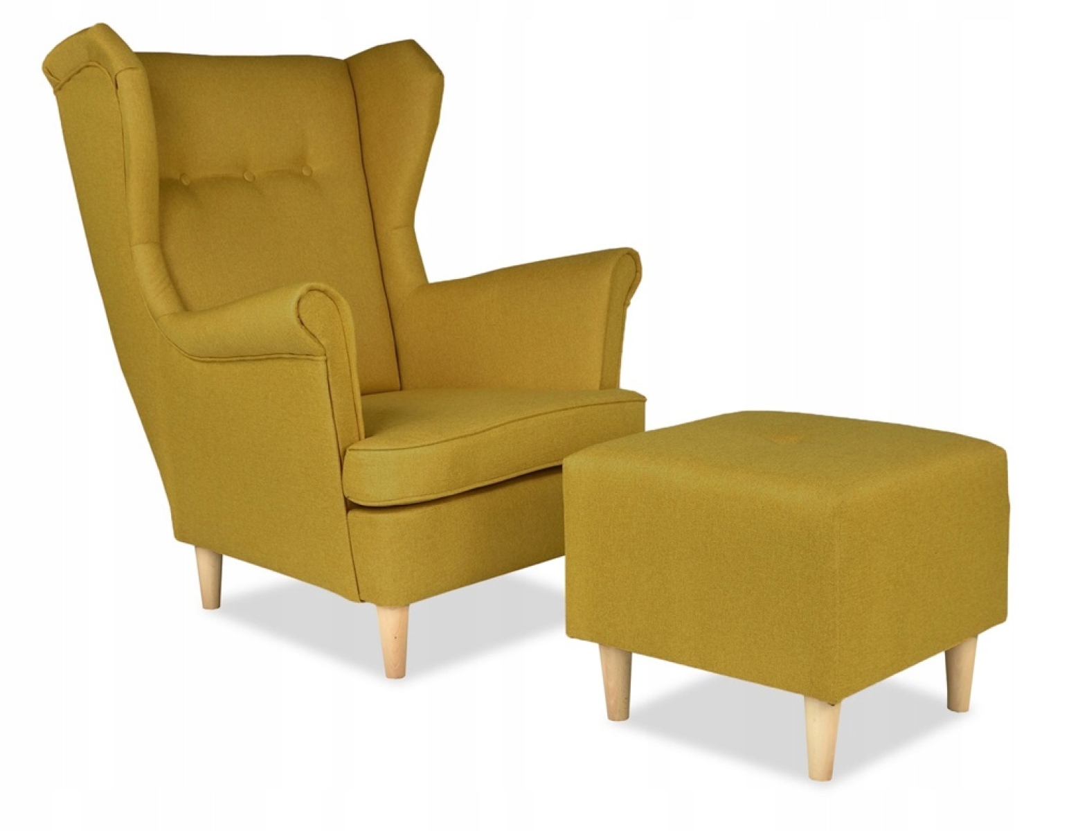 Ohrensessel TW1065 mit Hocker Wohnzimmersessel