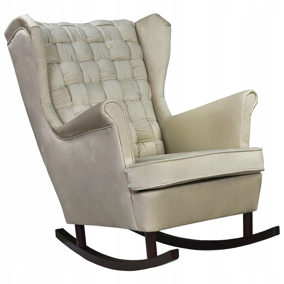 Schaukelsessel CAROL Monolith 04 Ohrensessel Wohnzimmersessel Ecru Beige