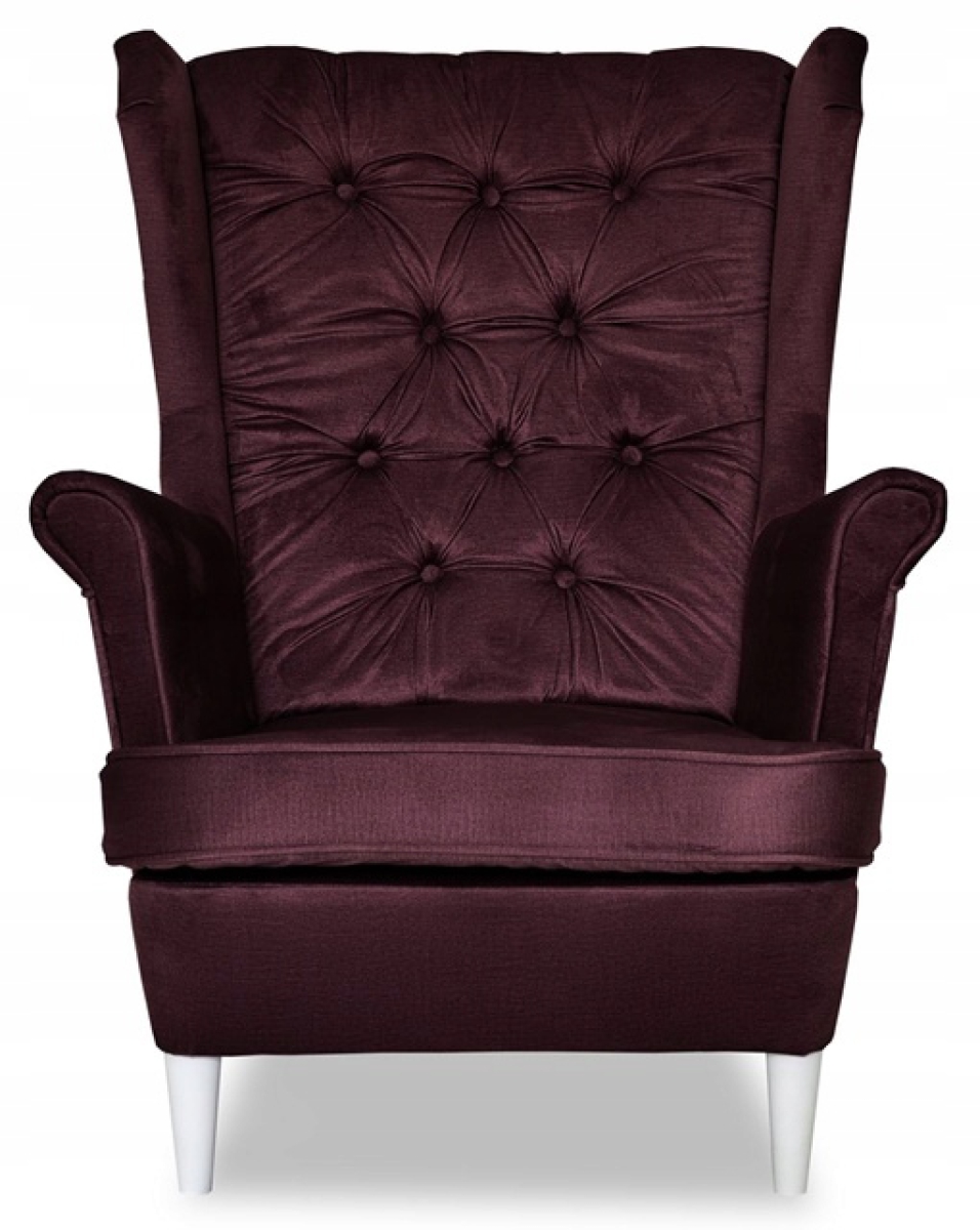 Ohrensessel GAJA Monolith 69 Wohnzimmersessel  Sessel ohne Hocker bordeauxrot weinrot