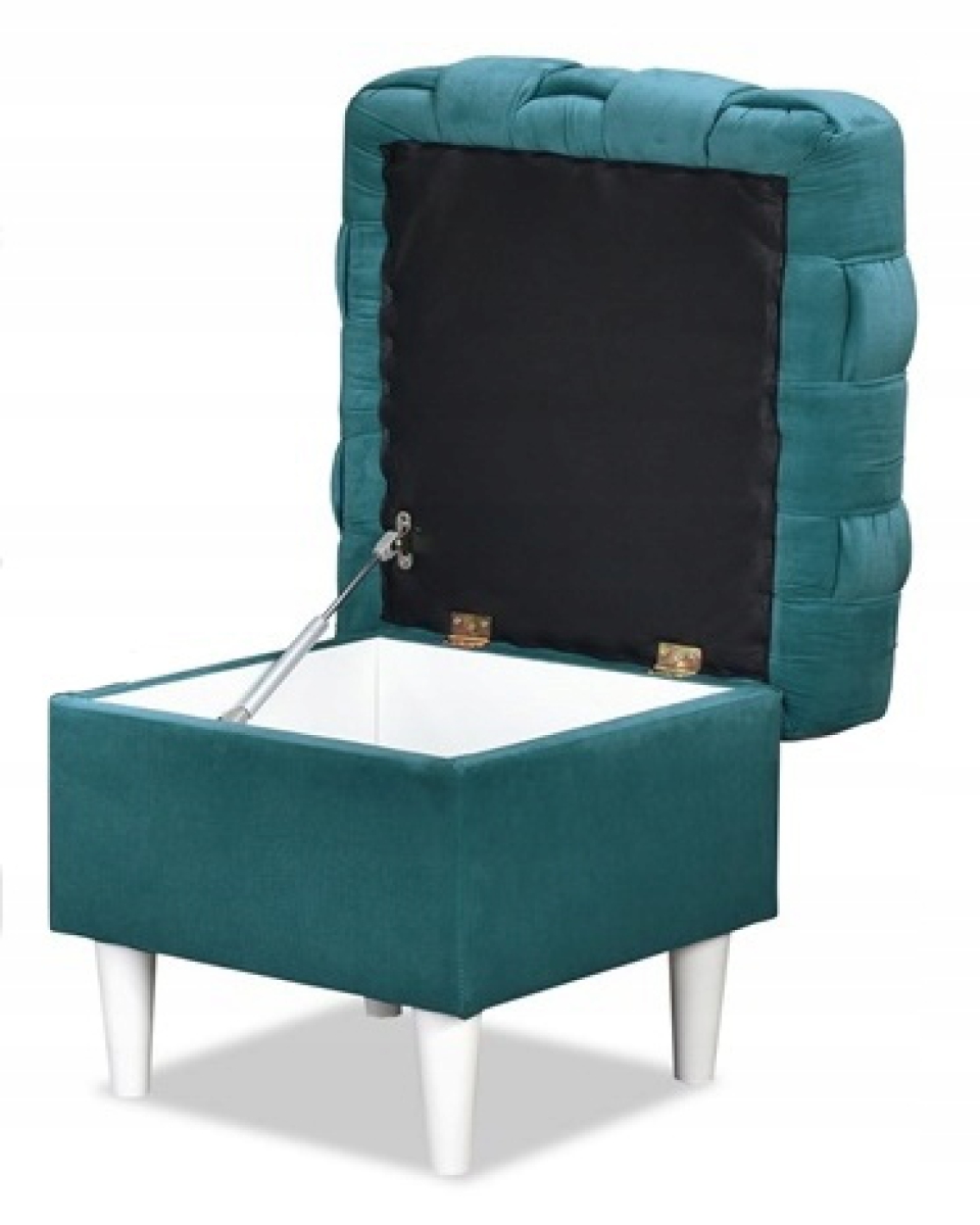 Ohrensessel CAROL Monolith 62 mit Hocker  Wohnzimmersessel  Sessel Lila
