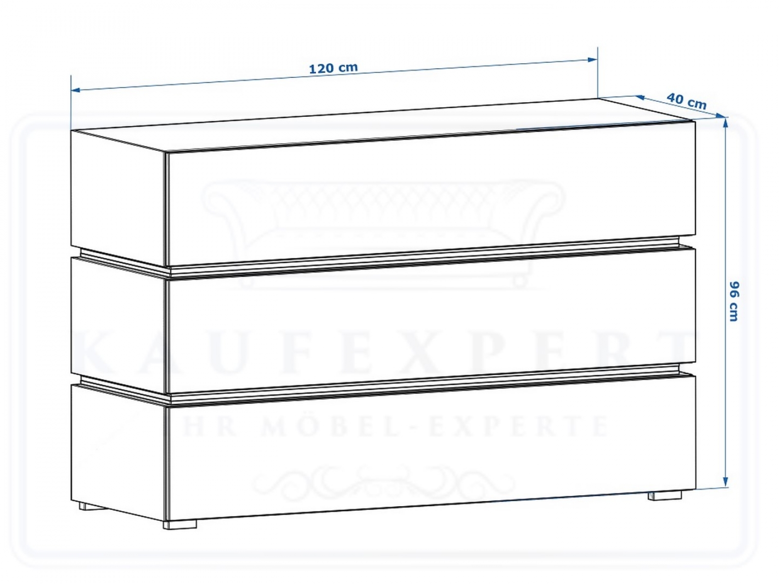 Kommode Shine Sideboard 120 cm Cappuccino Hochglanz/Weiß LED Beleuchtung Modern Design TV Möbel Anrichte Sigma