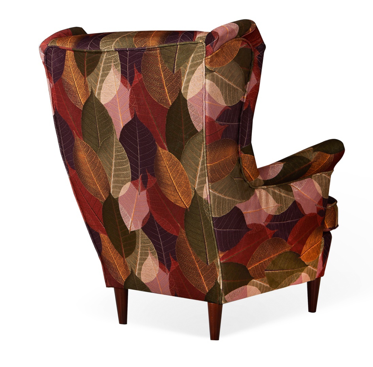 Ohrensessel LEAF 1 mit Hocker Wohnzimmersessel  Blumenmuster