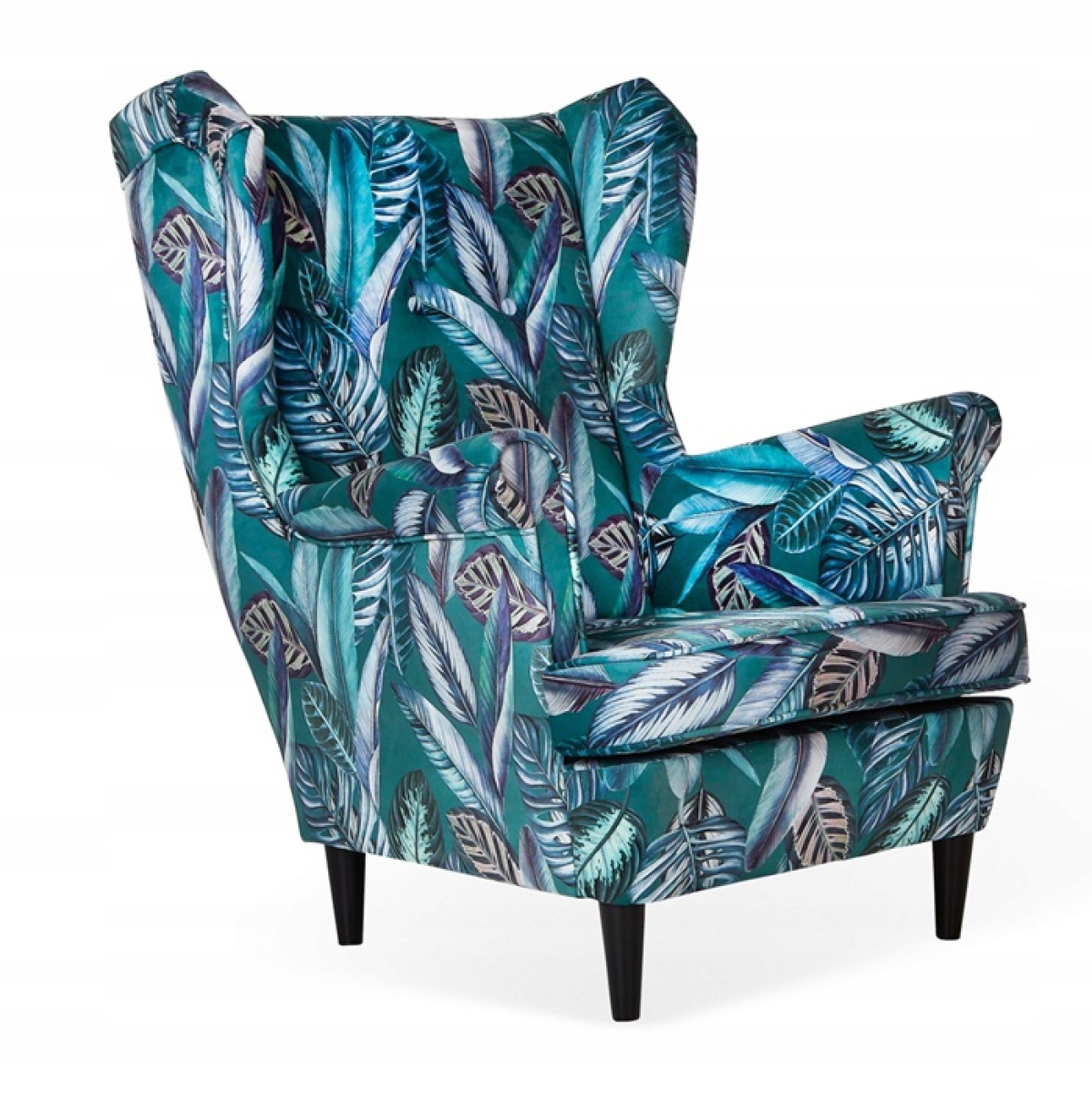 Ohrensessel M 116  Wohnzimmersessel  Blumenmuster